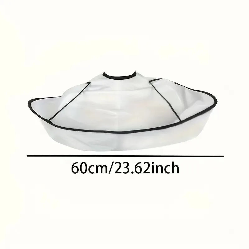 Professional Hairdressing White Hair Styling Apron Breathable Salon Cutting Cape for Hair Coloring for Stylist