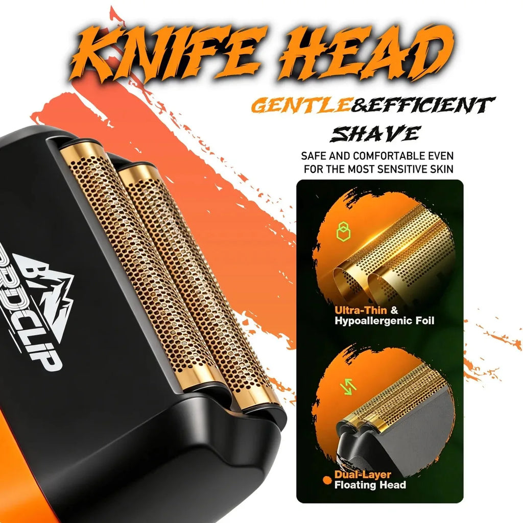 BRDCLIP Hair Trimmer Professional Shaver Cordless Hair Cutting Machine 13000 RPM Metal Hair Trimmer for Men BRD-2601 2602 2603