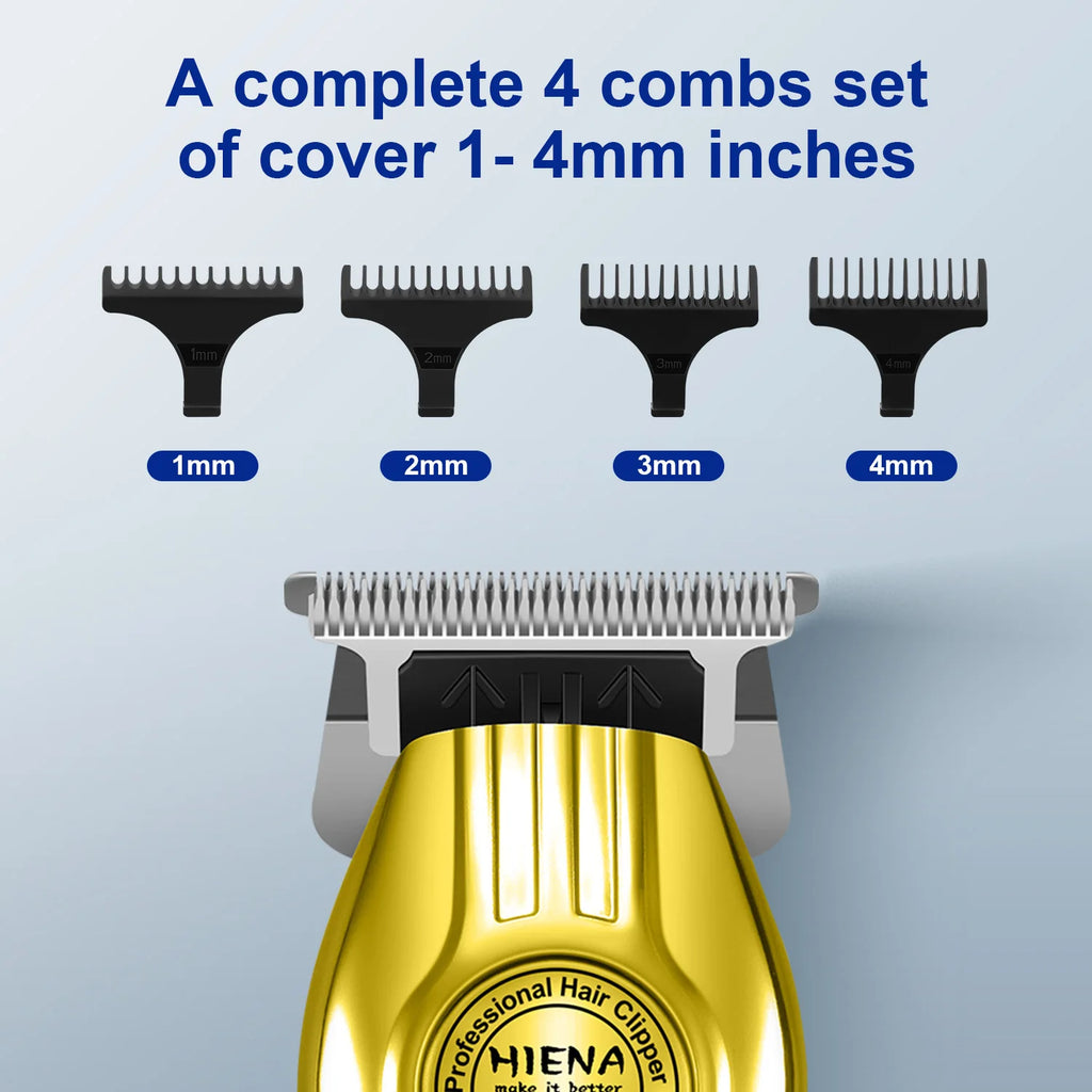 Five-Piece Professional Men'S Hair Clipper Set Professional Hairdressing Scissors Set Wireless Charging Dry Hair Styling Tool
