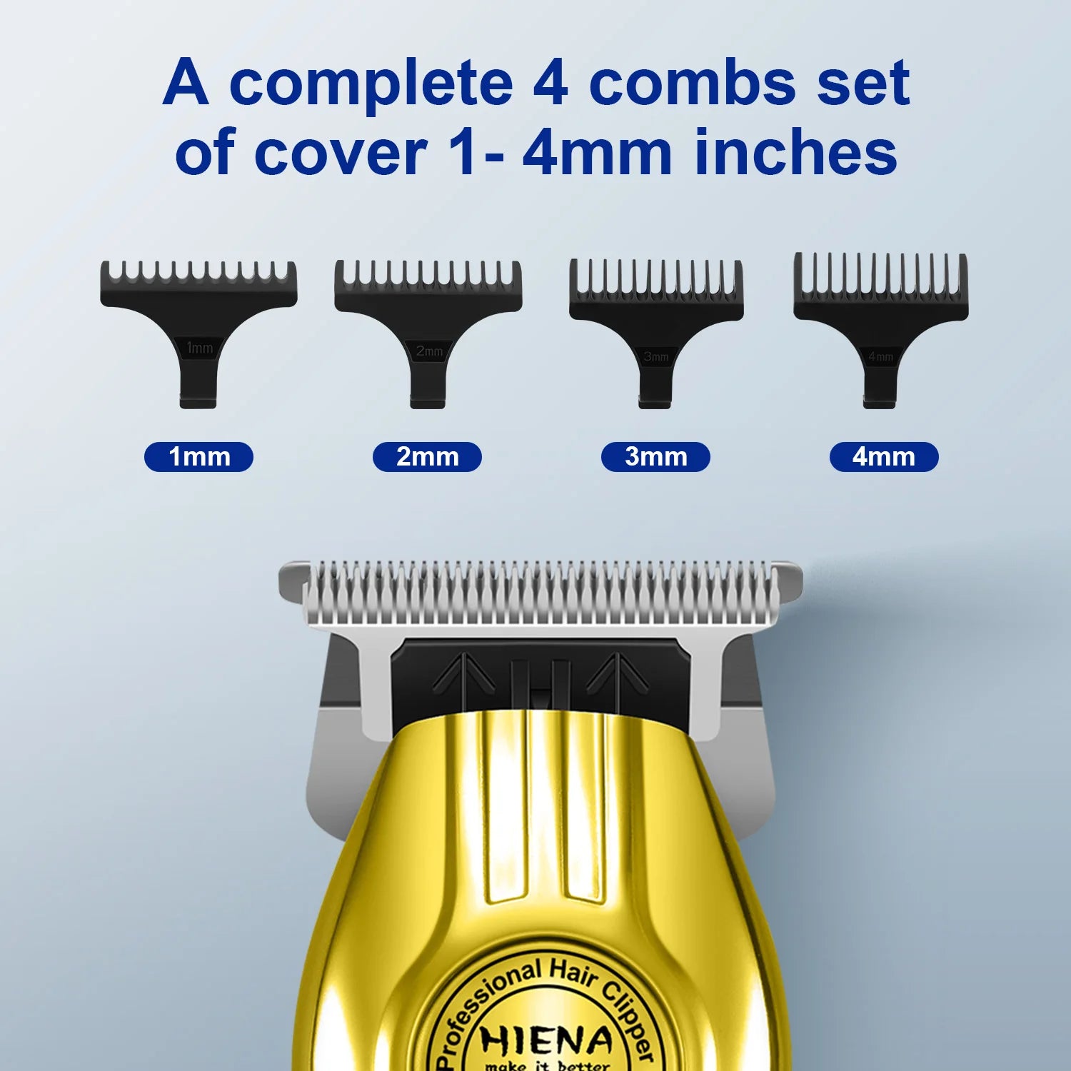 Five-Piece Professional Men'S Hair Clipper Set Professional Hairdressing Scissors Set Wireless Charging Dry Hair Styling Tool