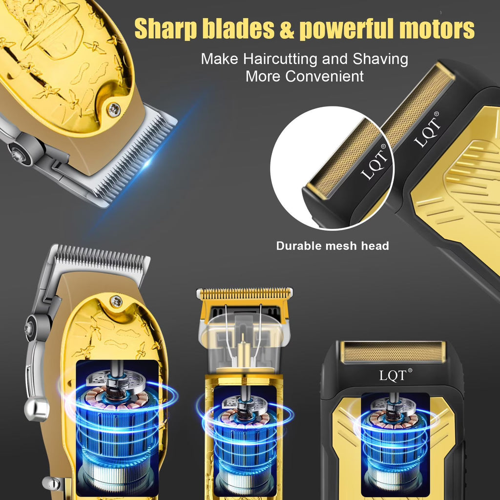 Men'S Hair Trimmer Set, Electric Hair Clippers, Body Hair Trimmer, Men'S Grooming Product
