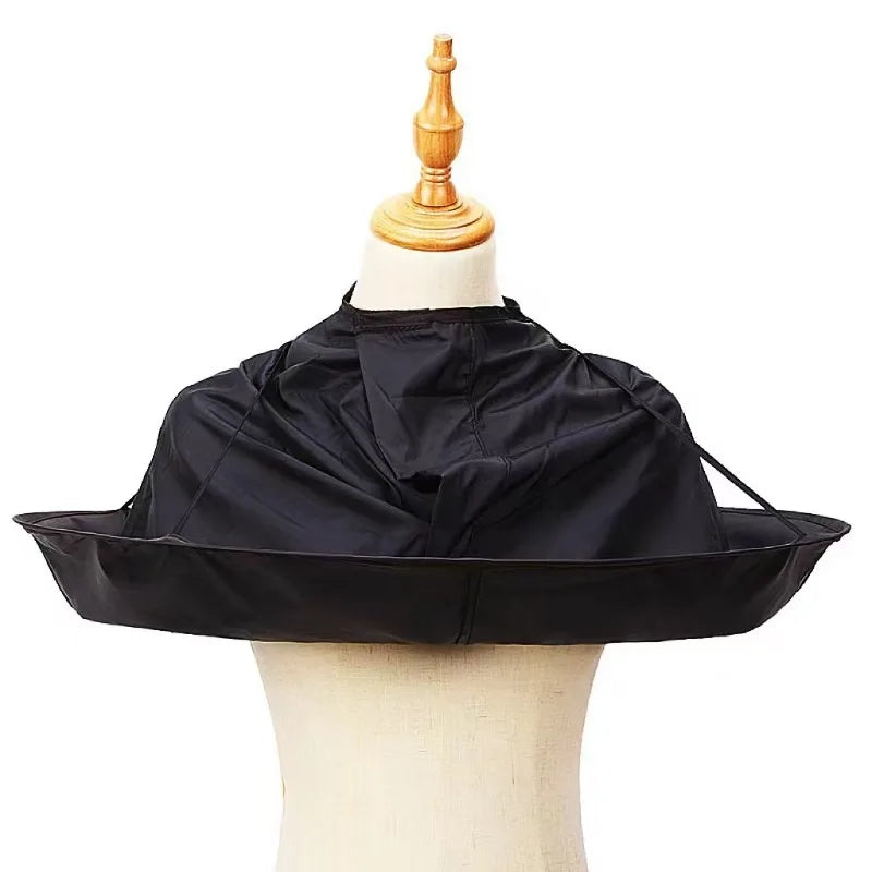 Professional Hairdressing White Hair Styling Apron Breathable Salon Cutting Cape for Hair Coloring for Stylist