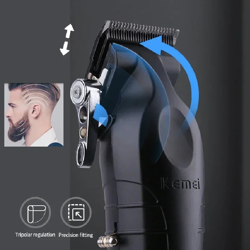 Professional Hair Clipper for Men Adjustable Beard Electric Hair Trimmer Rechargeable Hair Cutting Machine Barber Tool
