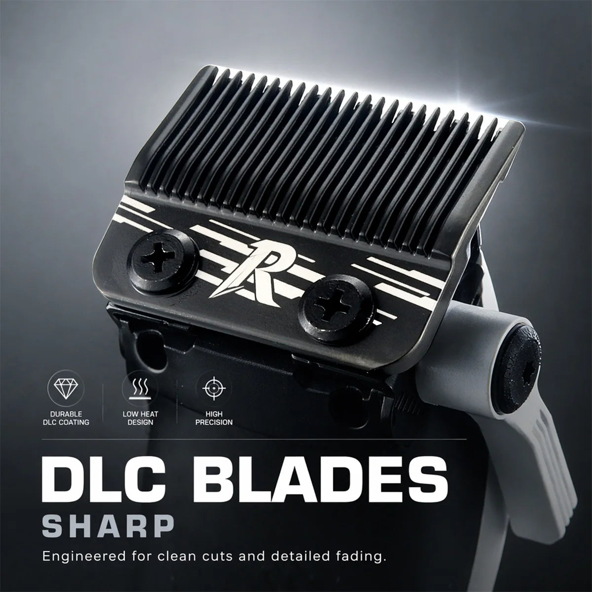RS-999C Bold Hair Cut Machine Kit Brushless Motor with Dock Metal Body Professional Cutting Machine Men'S Barber Machine
