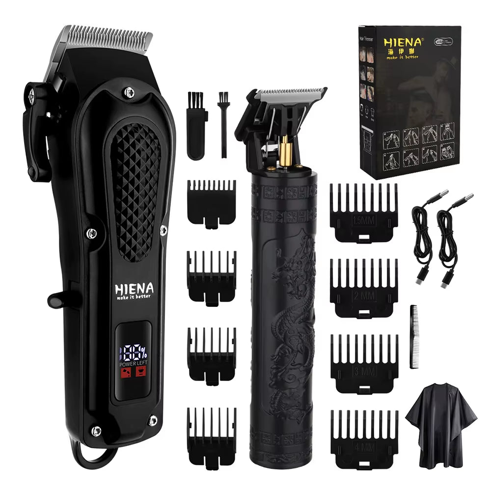 212 Professional Hair Cutter Mans Hair Clipper Set Metal Electric Cordless Hair Trimmer for Barber LCD Display Hair Cutt