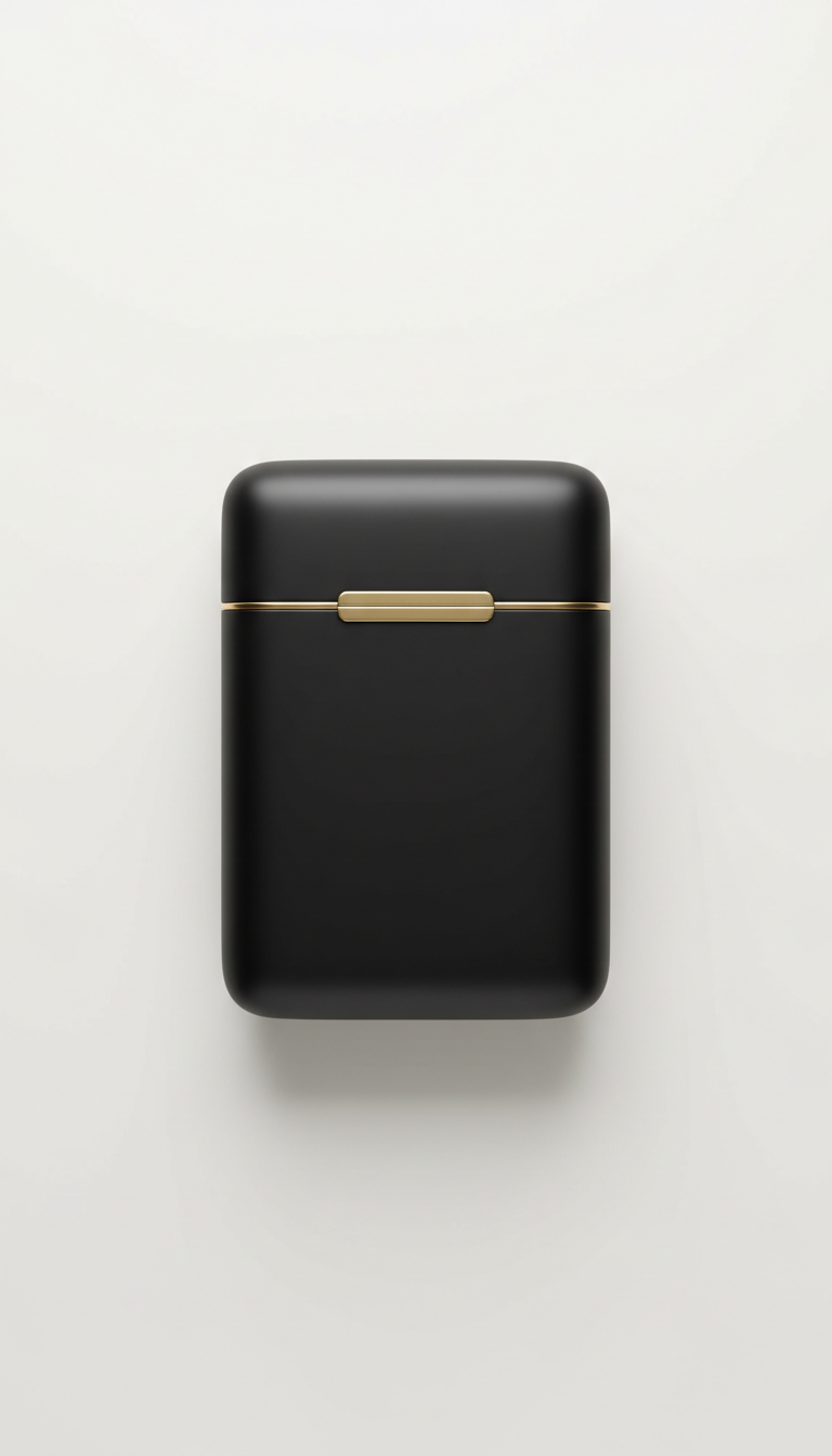 Matte Black Grooming Kit Case Magnetic Closure