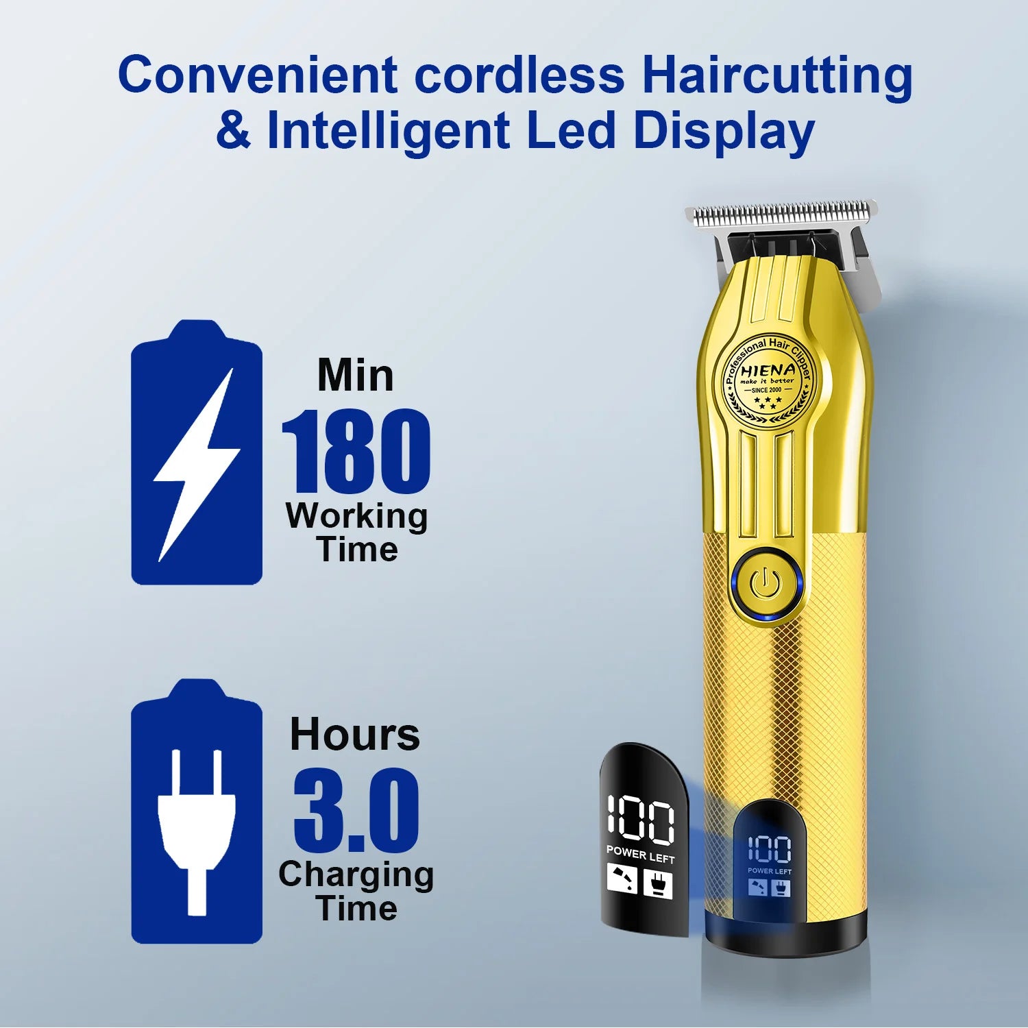 Five-Piece Professional Men'S Hair Clipper Set Professional Hairdressing Scissors Set Wireless Charging Dry Hair Styling Tool