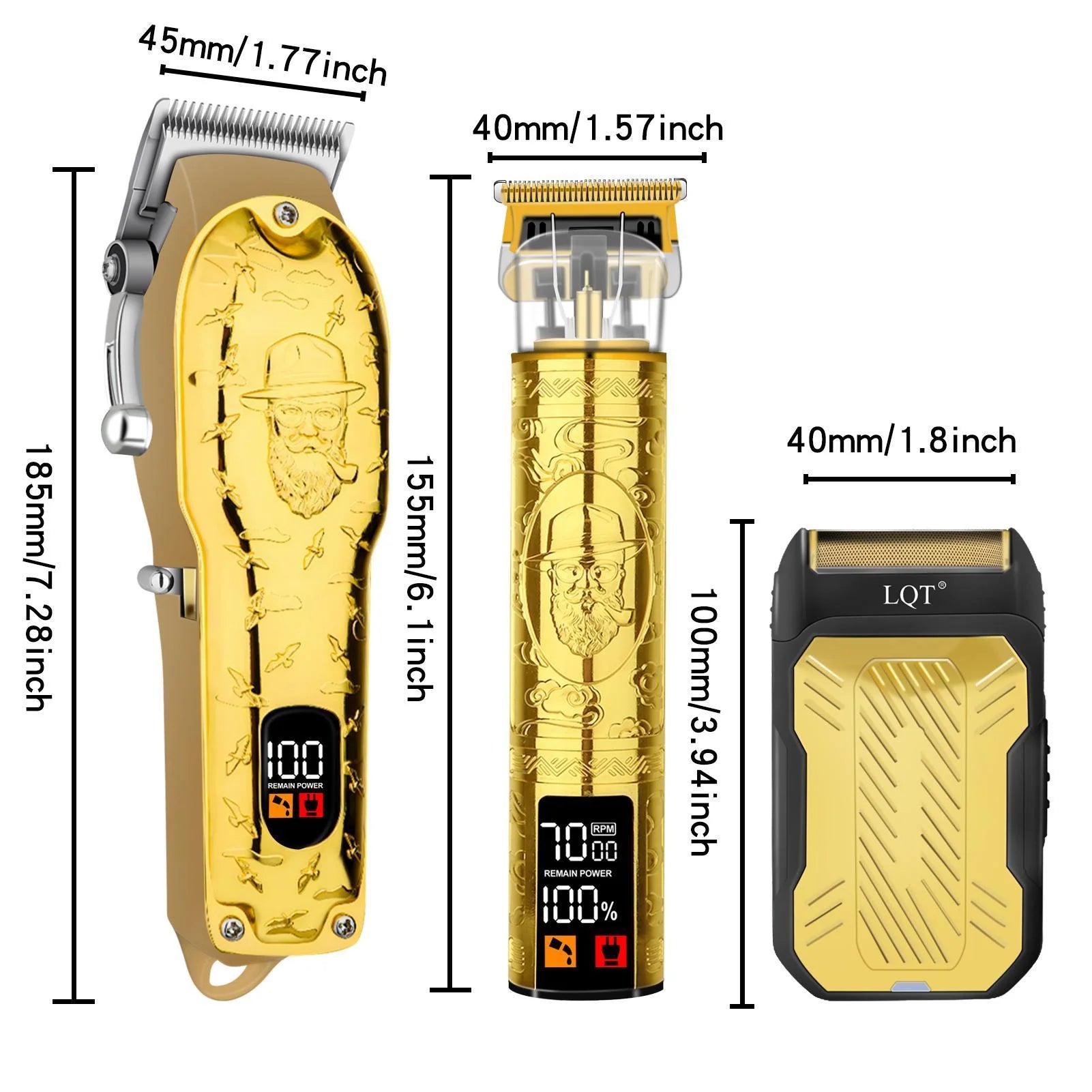 Men'S Hair Trimmer Set, Electric Hair Clippers, Body Hair Trimmer, Men'S Grooming Product