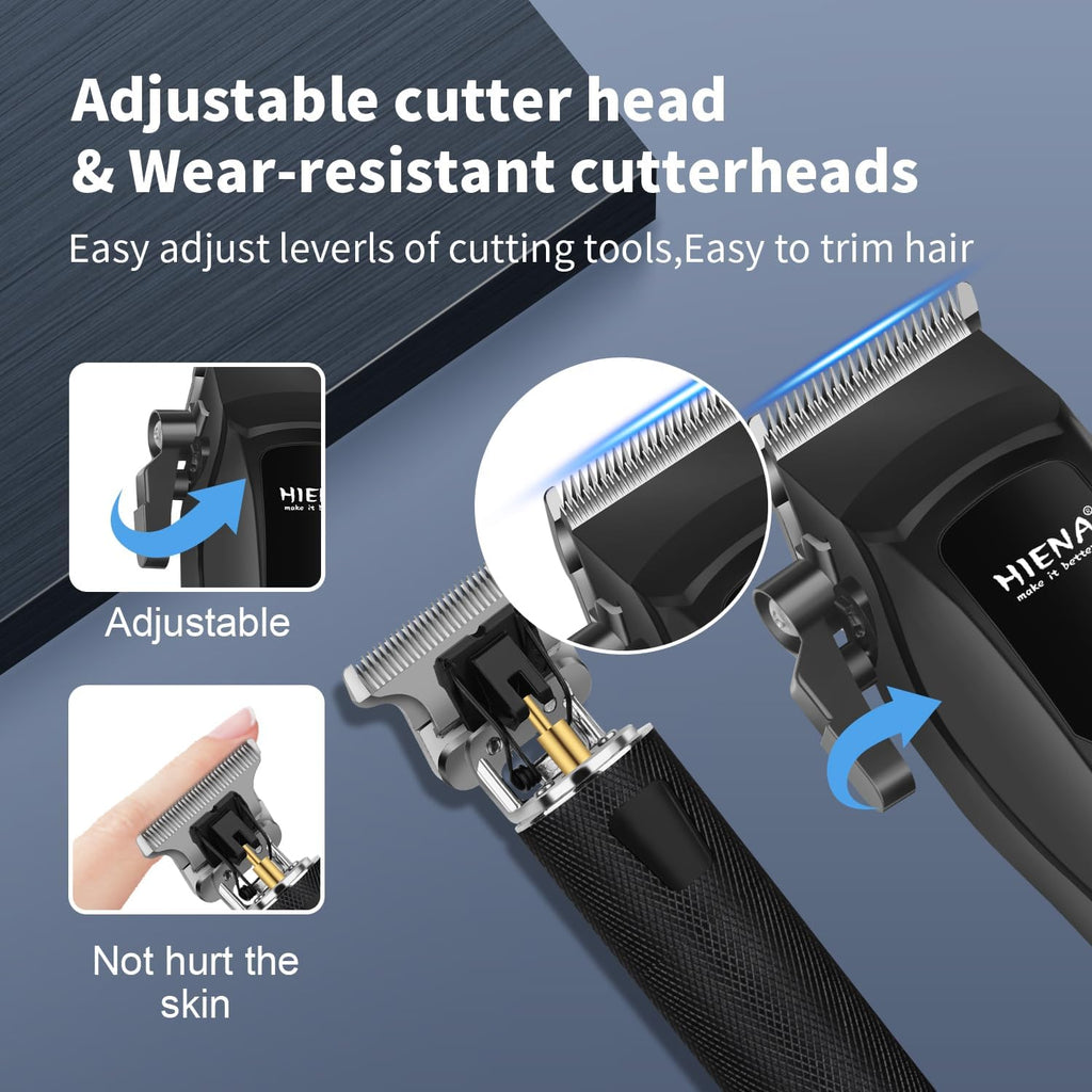 Cordless Hair Clippers Men Barber Kit Beard Trimmer Foil Shaver Nose Trimmer LED Display