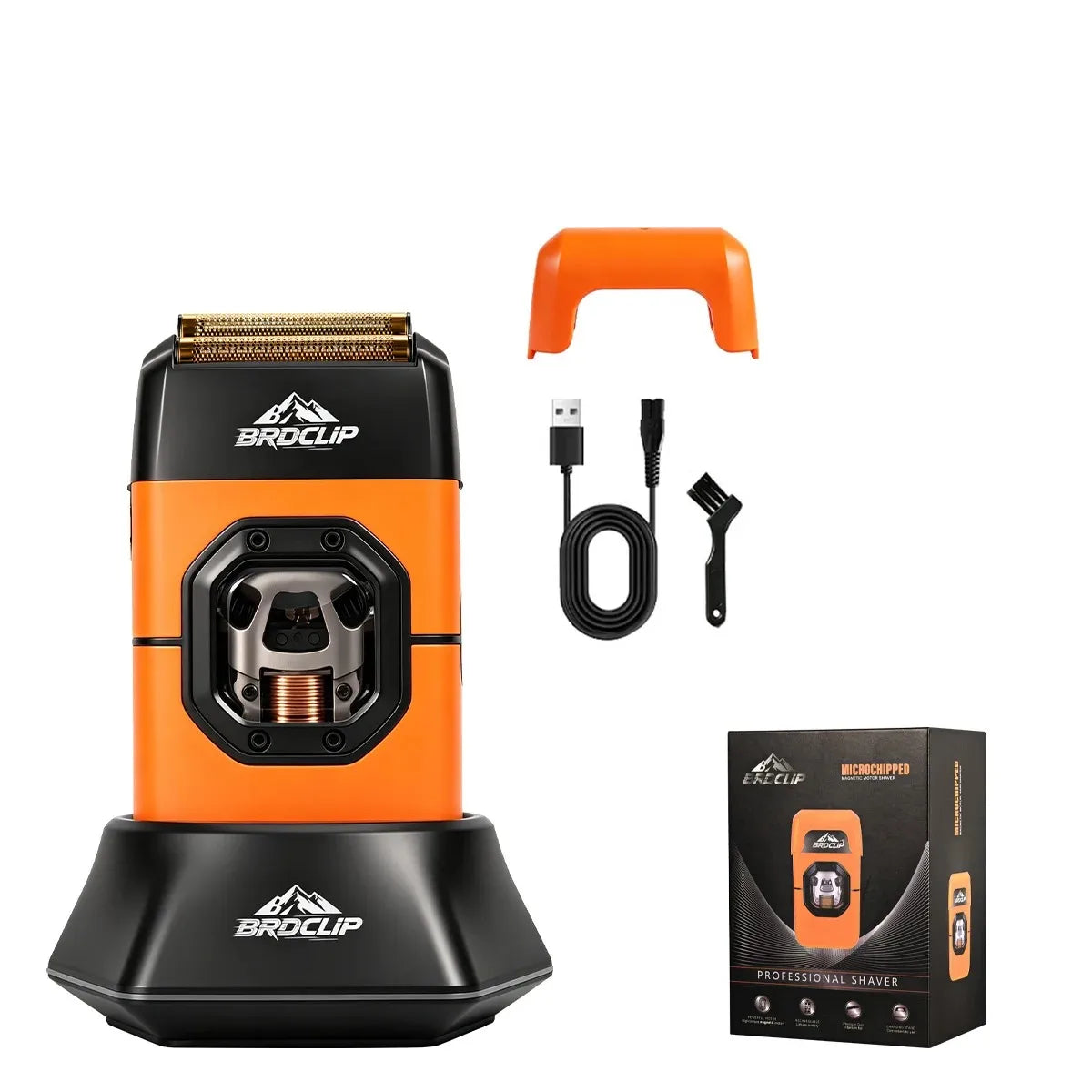 BRDCLIP Hair Trimmer Professional Shaver Cordless Hair Cutting Machine 13000 RPM Metal Hair Trimmer for Men BRD-2601 2602 2603