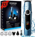 Beard Trimmer for Men Professional, Mustache Trimmer for Men, Mens Beard Grooming Kit, Nose Hair Trimmer, 6 in 1 Waterproof Rechargeable Electric Razor with Cordless Hair Clipper,Valentine'S Day Gifts