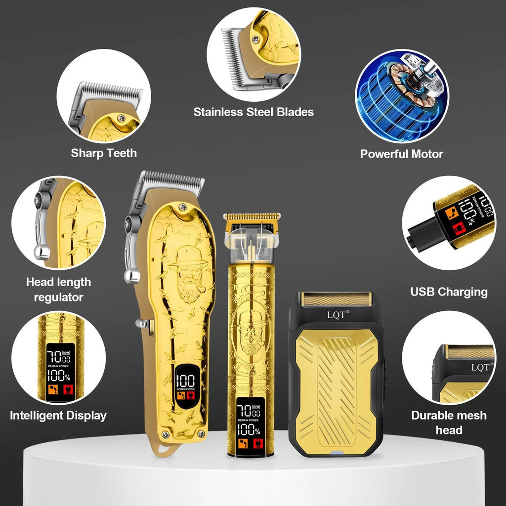 Men'S Hair Trimmer Set, Electric Hair Clippers, Body Hair Trimmer, Men'S Grooming Product